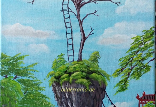 Fliegende Insel, Größe 30x60