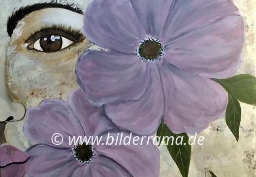 Durch die Blume, Größe  115x75 cm