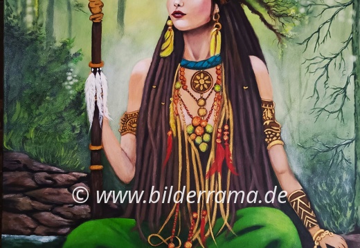 Stabträgerin, Größe 80 x 60 cm