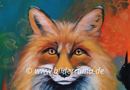 Krafttier Fuch. DIN A4